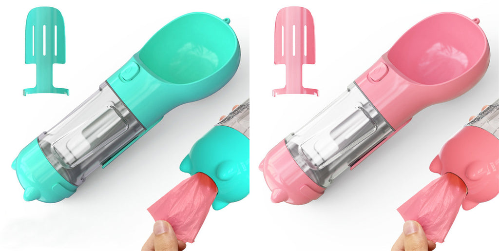 Portable Pet Travel Water Bottle & Bowl