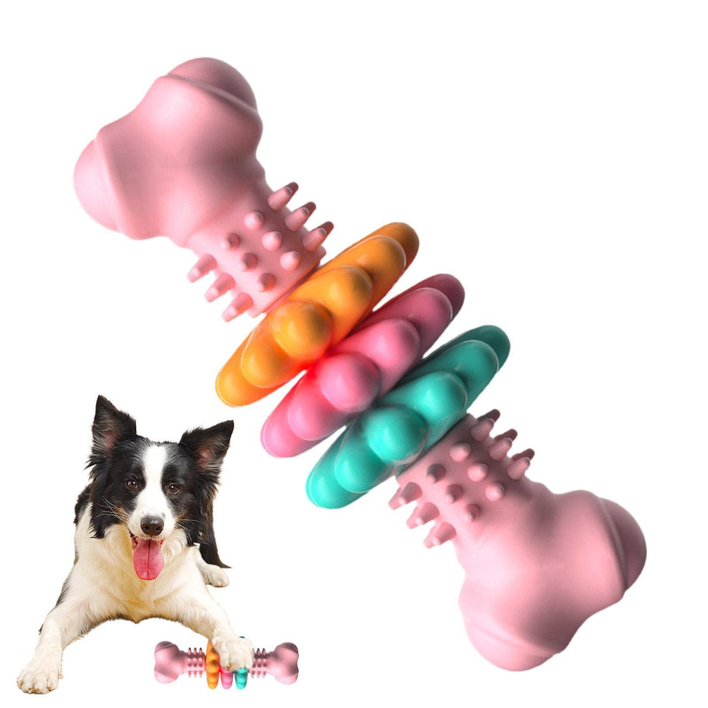 Durable TPR Dog Bone Chew Toy for Teeth Cleaning & Teething