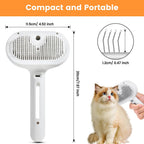 3-in-1 Pet Steam Brush with Mist Spray & Hair Removal for Cats and Dogs