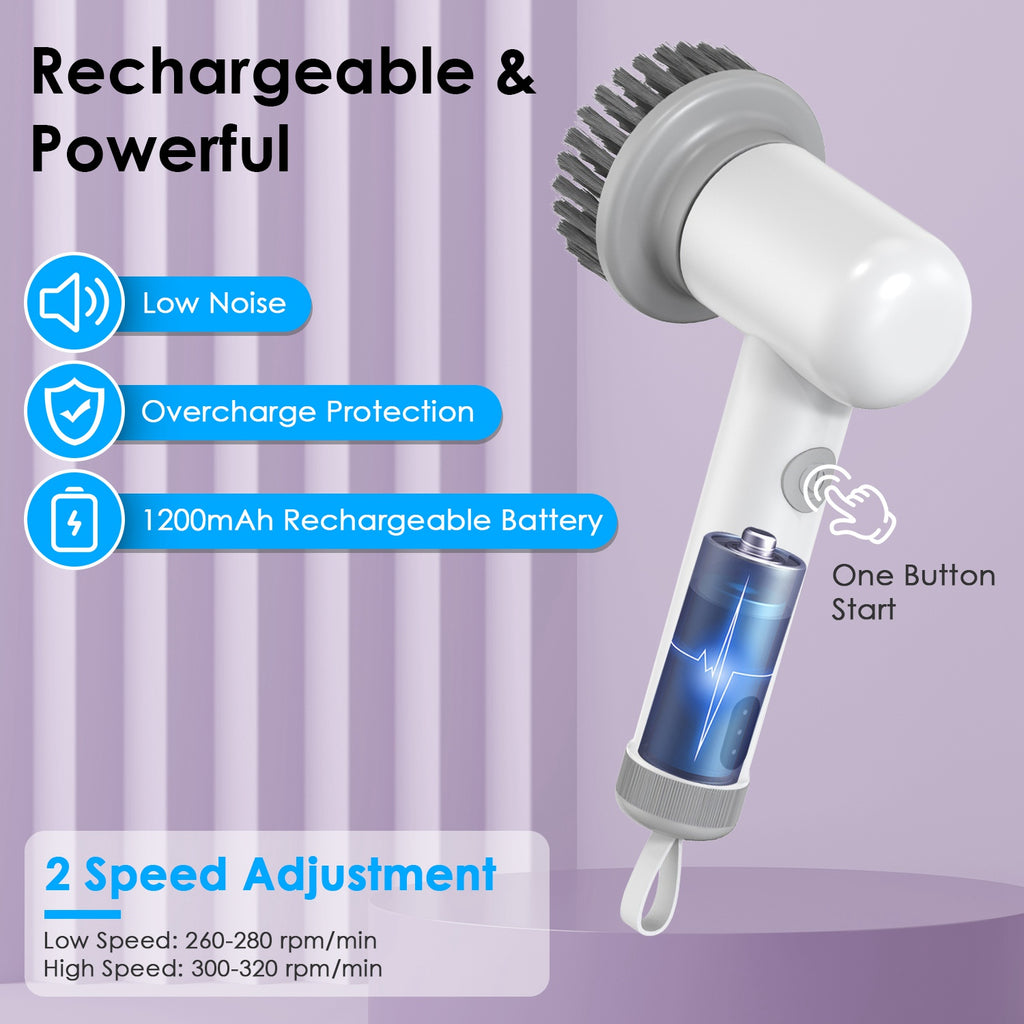 Electric Spin Scrubber for Kitchen & Bathroom