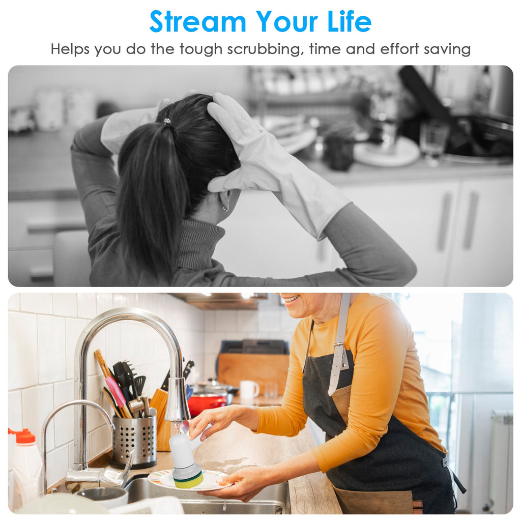 Electric Spin Scrubber for Kitchen & Bathroom