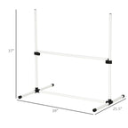 4-piece Dog Agility Training Equipment With Height-adjustable Jumping Poles