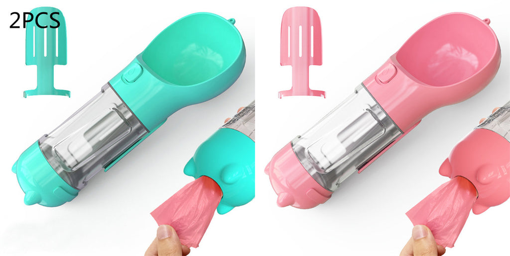 Portable Pet Travel Water Bottle & Bowl