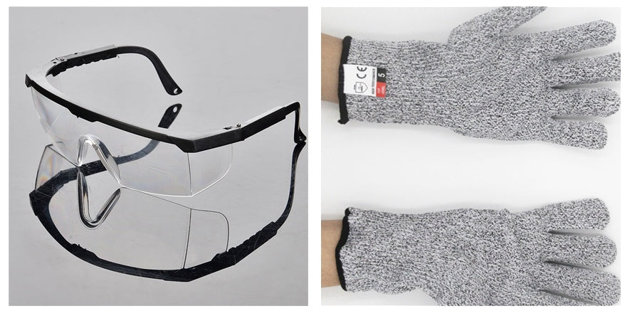 Anti-Cut Rubber Coated Safety Gloves