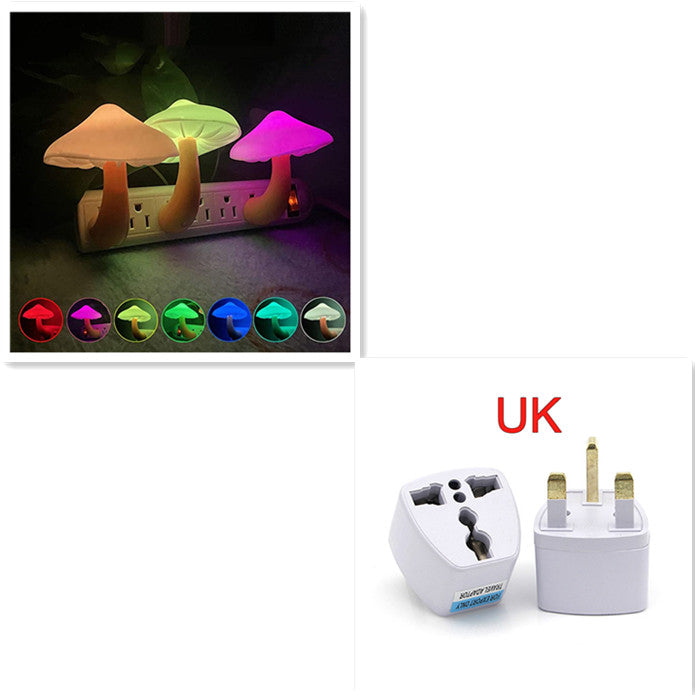 Mushroom LED Night Light with Light Sensor