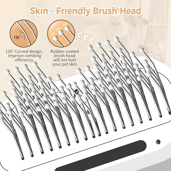 3-in-1 Pet Steam Brush with Mist Spray & Hair Removal for Cats and Dogs