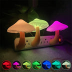 Mushroom LED Night Light with Light Sensor