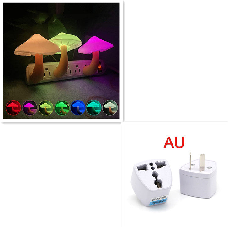 Mushroom LED Night Light with Light Sensor