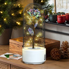 Rose Night Light with Bluetooth Speaker