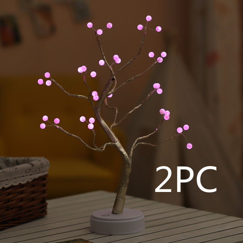 LED Pearl Christmas Tree Night Light