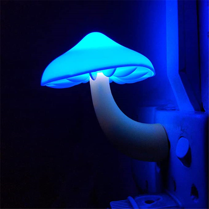 Mushroom LED Night Light with Light Sensor