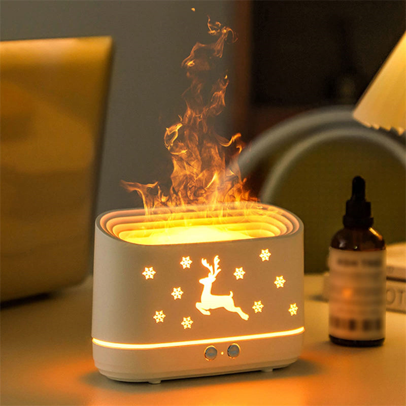 Elk Flame Humidifier & Diffuser Lamp