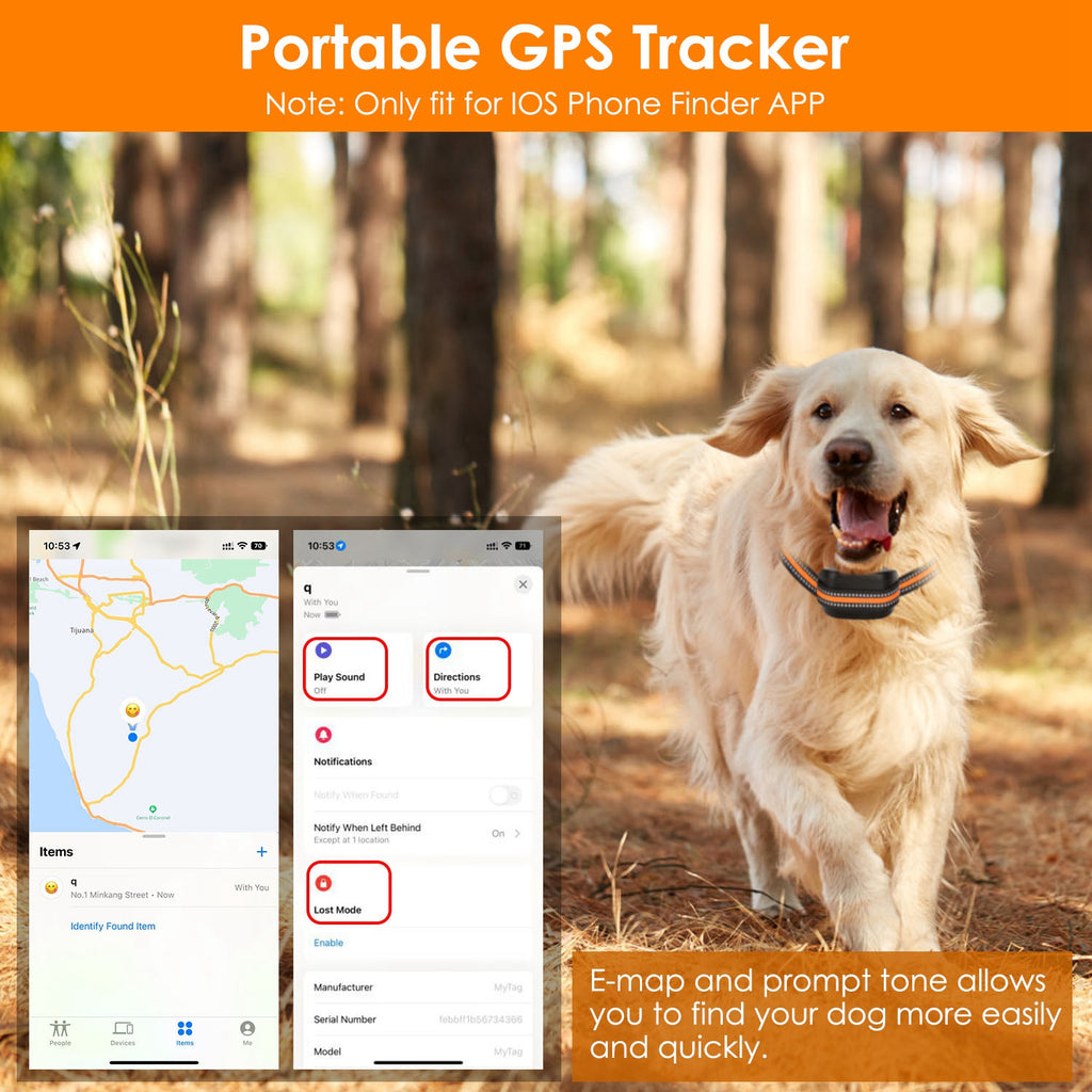 Wireless GPS Dog Fence & Tracker Collar