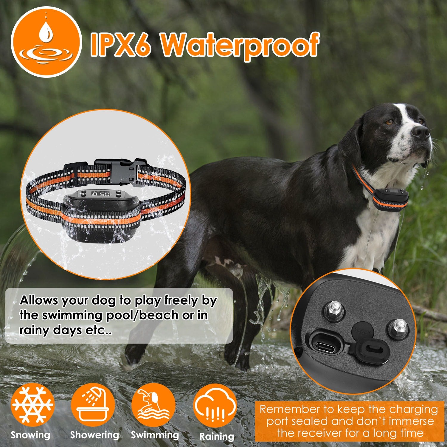 Wireless GPS Dog Fence & Tracker Collar
