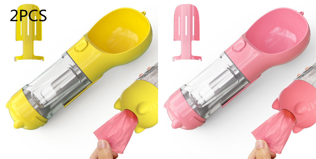 Portable Pet Travel Water Bottle & Bowl