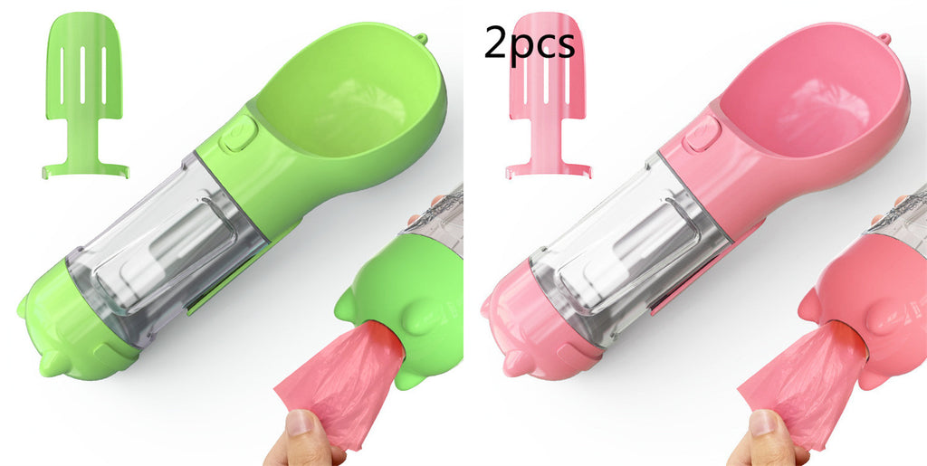 Portable Pet Travel Water Bottle & Bowl
