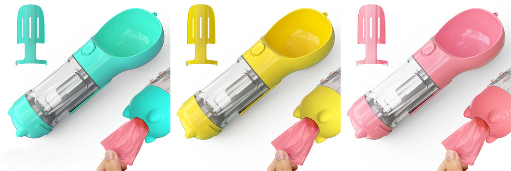 Portable Pet Travel Water Bottle & Bowl