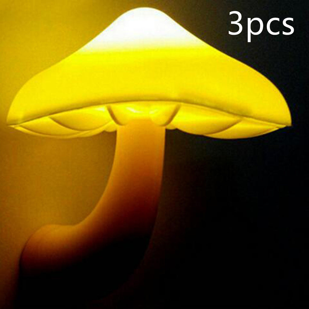 Mushroom LED Night Light with Light Sensor